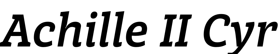 Achille II Cyr FY Bold Italic Font Download Free